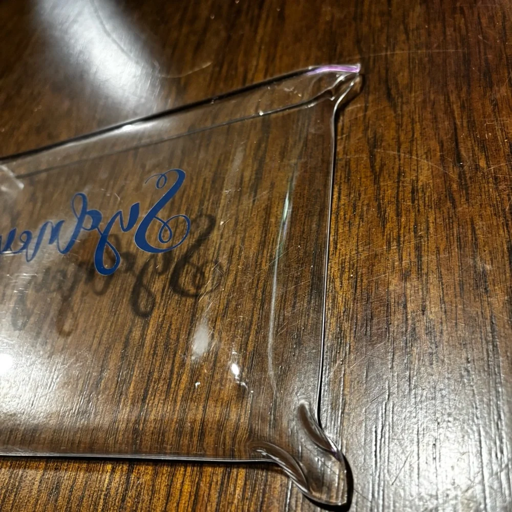 Clear Acrylic Tray with “Sydney” Monogram
